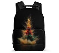 TPISLI Christmas Tree Daypack for Kids and Teens 7-11 Year Olds Christmas Theme Rucksack for Girls Boys Primary Classes, Padded Back Sturdy Handle Travel Daily Use