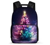 TPISLI Christmas Tree School Backpack 8-12 Years for Children, Christmas Theme Daypack for Children, Lightweight Bag, 1680D Fabric, Primary Classes, Daily Essentials