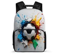 TPISLI Colourful Football Backpack for Kids Primary Years 4-6, Soccer Rucksack for Kids, Lightweight School Bag, 1680D Fabric, Primary Classes, Daily Essentials