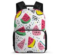 TPISLI Colourful Fruits Design Bookbag for Girls 8-12 Years Fruit Pattern School Bag for Kids and Teens School Years 1-4, Sturdy Handle Soft Felt Details Travel Daily Use