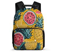 TPISLI Colourful Fruits School Backpack Year 2-5 for Kids and Teens 6-11 Years Fruit Pattern Rucksack Girls Boys, Lightweight Sturdy Handle Outdoor Day Trips