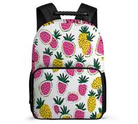 TPISLI Colourful Fruits School Bag for Kids and Teens School Years 2-5 Fruit Pattern Daypack for Students Primary Classes, 1680D Fabric Adjustable Straps Birthday Gift