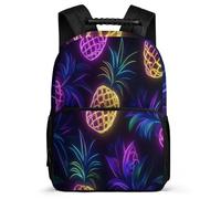 TPISLI Colourful Pineapple Backpack for Boys 8-12 Years, Fruit Pattern School Bag for Children, Lightweight Rucksack, 1680D Fabric, Primary Classes, Daily Essentials