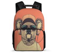 TPISLI Cool Koala Motif School Backpack Primary Classes for Boys Girls 7-11 Year Olds Animal Theme Backpack Girls Boys, Sturdy Handle 1680D Fabric Birthday Gift