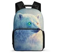 TPISLI Cool Polar Bear Rucksack for Kids 6-11 Years, Animal Motif Bookbag for Students, Durable Backpack, 1680D Fabric, Primary Classes, Daily Essentials