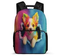TPISLI Cute 3D Puppy Rucksack for Students Primary School Animal Dog Rucksack School Years 2-5 Girls Boys, Soft Felt Details Lightweight Outdoor Day Trips