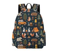 TPISLI Cute Animal Rucksack Teens Age 13 Rabbit Squirrel School Bag Boys Year 4 Durable Cool 15.6 Inch Laptop Rucksack Primary School Travel Daily Use Everyday Use Outdoor Gift