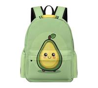 TPISLI Cute Avocado Bookbag Girls 10 Year Olds Fruit Theme Book Bag Teens Year 9 Modern Trendy 15.6 Inch Laptop Rucksack Primary to Secondary Travel Gift Everyday Use