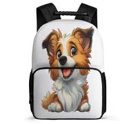 TPISLI Cute Back Pack Animal Print for Girls Student Backpack with Puppy Print Travel Bag Lightweight Bookbag For Kids Boys Casual Bags