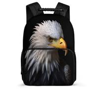 TPISLI Cute Back Pack White Headed Eagle for Girls Student Backpack with Bird Theme Travel Bag Lightweight Bookbag For Kids Boys Casual Bags