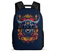 TPISLI Cute Backpack Bull Bookbag, School Bag Animal Cow Print Rucksack for Boy Girl, Kids Backpack 7-12 Years Old for Travel Take A Walk