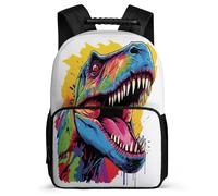 TPISLI Cute Backpack Dinosaur Bookbag, School Bag Animal Rucksack for Boy Girl, Kids Backpack 7-12 Years Old for Travel Take A Walk