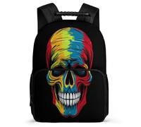 TPISLI Cute Backpack Skull Bookbag, School Bag Skeleton Rucksack for Boy Girl, Kids Backpack 7-12 Years Old for Travel Take A Walk