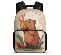 TPISLI Cute Capybara School Backpack for Girls Ages 6-10 Guinea Pig Backpack for Children Junior School, Adjustable Straps Lightweight Travel Daily Use