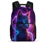 TPISLI Cute Cat Backpack for Kids and Teens Primary Age 6-11 Kitten Backpack for Boys Girls Year 3-6, Durable Adjustable Straps Back to School Gift