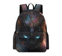 TPISLI Cute Cat Motif Rucksack Kids Age 10-14 Kitten Book Bag Teens Year 9 Durable Lightweight Autumn Trip School Bag Junior School Daily Use Daily Carry Travel Use