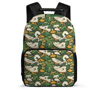 TPISLI Cute Duck Daypack School Years 1-4 for Kids and Teens Primary Age 6-11 Camouflage Theme Daypack Boys Girls, Lightweight Side Pockets School Travel