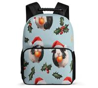 TPISLI Cute Dutch Pig School Backpack 6-11 Years for Girls Boys, Guinea Pig Daypack for Kids, Lightweight Bag, Side Pockets, Padded Back, Travel Daily Use