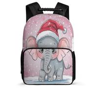 TPISLI Cute Elephant Design School Backpack for Kids and Teens Primary Classes Animal Daypack 6-11 Years Girls, 1680D Fabric Soft Felt Details Travel Daily Use