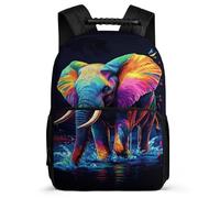 TPISLI Cute Elephant Design School Backpack Primary Age 6-11 for Children, Animal Daypack for Girls Boys, Lightweight Bag, 1680D Fabric, Primary Classes, Daily Essentials