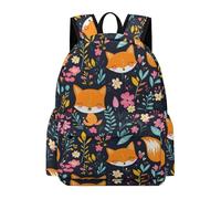 TPISLI Cute Foxs Motif Primary Girls Backpacks Elementary Schoolbags Animal Print Bookbags for Primary Boys School Bags for Girls Secondary School