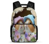 TPISLI Cute Guinea Pig Backpack for Kids School Years 2-5 Animal Rucksack for Students School Years 1-4, Adjustable Straps Sturdy Handle Outdoor Day Trips