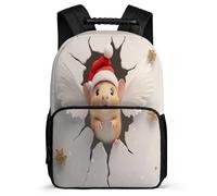 TPISLI Cute Guinea Pig Daypack School Years 1-4 for Boys Girls 7-11 Year Olds Dutch Pig Rucksack Kids and Teens, Sturdy Handle Side Pockets Back to School Gift