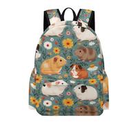 TPISLI Cute Guinea Pig Daypack Students Ages 12-16 Animal Rucksack Children Year 10 Modern Durable 11.6 Inch Laptop Daypack School Years 7-10 Travel Use Outdoor Gift