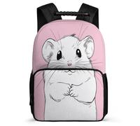 TPISLI Cute Guinea Pig Rucksack for Children Primary Age 6-11, Dutch Pig Bookbag for Boys Girls, Durable Backpack, Side Pockets, Padded Back, Travel Daily Use