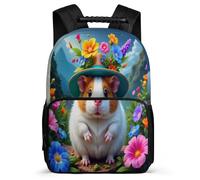 TPISLI Cute Guinea Pig School Backpack for Kids and Teens School Years 2-5 Animal Rucksack for Kids and Teens Year 2-5, Sturdy Handle Durable Daily Essentials