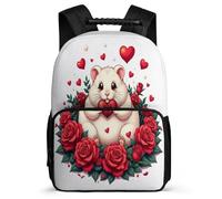 TPISLI Cute Guinea Pig School Backpack for Students 8-12 Years Animal Daypack for Children Primary Classes, Durable Adjustable Straps Daily Essentials