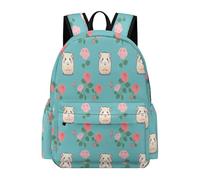 TPISLI Cute Guinea Pig School Bag for Boys Girls Ages 11-16 Backpack Animal Rucksack for Year 7-10 Study, Practical 11.6 Inch Laptop Daypack for Daily Lessons and Weekend Travel