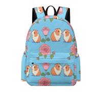 TPISLI Cute Guinea Pig School Bag Girls Age 8 Animal Backpack Kids 7-11 Year Olds Modern Durable 14 Inch Laptop Backpack Secondary School Outdoor Travel Outdoor Gift