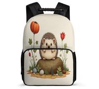 TPISLI Cute Hedgehog Backpack for Girls Boys Primary Years 4-6, Animal Theme Rucksack for Students, Lightweight School Bag, 1680D Fabric, Primary Classes, Daily Essentials