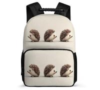 TPISLI Cute Hedgehog Bookbag Primary Classes for Kids and Teens 7-11 Year Olds Little Animal Pattern Daypack Kids and Teens, Adjustable Straps 1680D Fabric Outdoor Day Trips