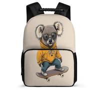 TPISLI Cute Koala Daypack for Children Primary Age 6-11 Animal Theme Bookbag for Boys Girls School Years 1-4, Side Pockets Durable Back to School Gift