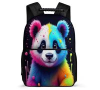 TPISLI Cute Panda Backpack for Kids and Teens Primary Age 6-11 Kawaii Animal Backpack for Boys Girls Year 3-6, Durable Adjustable Straps Back to School Gift