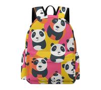 TPISLI Cute Panda Daypack Kids 7-11 Year Olds Kawaii Animal School Backpack Students Year 10 Durable Cool 13.3 Inch Laptop School Bag Primary to Secondary Travel Gift