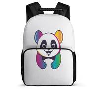 TPISLI Cute Panda Motif School Backpack Year 2-5 for Kids and Teens 6-11 Years Kawaii Animal Rucksack Girls Boys, Lightweight Sturdy Handle Outdoor Day Trips