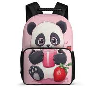 TPISLI Cute Panda School Backpack for Kids and Teens Junior School Kawaii Animal Rucksack Primary Age 6-11 Kids, Padded Back Soft Felt Details Birthday Gift