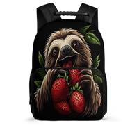 TPISLI Cute Sloth Design Backpack for Kids School Years 2-5 Animal Print Rucksack for Students School Years 1-4, Adjustable Straps Sturdy Handle Outdoor Day Trips