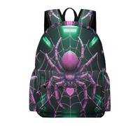 TPISLI Cyberpunk Style Daypack Students Ages 12-16 Spider Rucksack Children Year 10 Modern Durable 11.6 Inch Laptop Daypack School Years 7-10 Travel Use Outdoor Gift