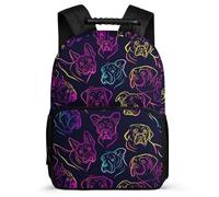 TPISLI Daypack Girls Animal Print Backpack for Elementary Middle School Boys Large Capacity Rucksack for Kids 15.7 Inch Children's School Bag Puppy Print Back Pack