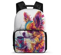 TPISLI Daypack Girls Animal Print Backpack for Elementary Middle School Boys Large Capacity Rucksack for Kids 15.7 Inch Children's School Bag Puppy Print Back Pack