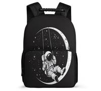 TPISLI Daypack Girls Astronaut Backpack for Elementary Middle School Boys Large Capacity Rucksack for Kids 15.7 Inch Children's School Bag Spaceman Back Pack