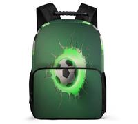 TPISLI Daypack Girls Football Backpack for Elementary Middle School Boys Large Capacity Rucksack for Kids 15.7 Inch Children's School Bag Soccer Ball 3D Back Pack