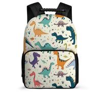 TPISLI Dinosaurs School Backpack for Students Junior School Cute Animal Daypack 7-11 Year Olds Boys Girls, Soft Felt Details Durable Travel Daily Use