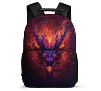 TPISLI Dragon Backpack for Kids and Teens School Years 1-4 Dragon Chinese Style Rucksack 8-12 Years Kids and Teens, 1680D Fabric Adjustable Straps Travel Daily Use