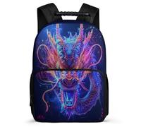TPISLI Dragon Daypack for Boys Girls Age 5-10 Dragon Chinese Style Daypack for Girls School Years 1-4, Adjustable Straps Sturdy Handle Back to School Gift