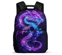 TPISLI Dragon Design Daypack for Girls Primary School, Chinese Style Backpack 6-11 Years, Durable School Bag, Soft Felt Details, Short Trips, Everyday Use